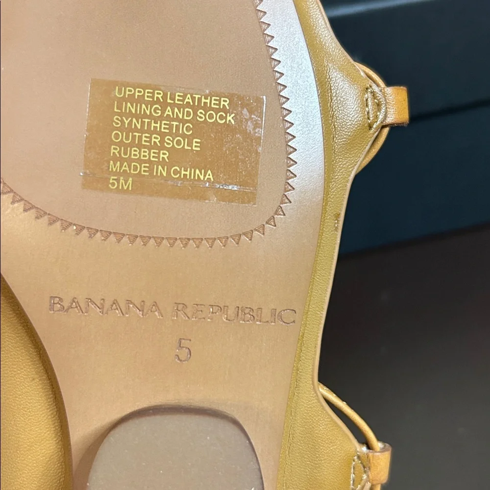 Banana Republic Tan Lace-Up Sandals SIZE 5M